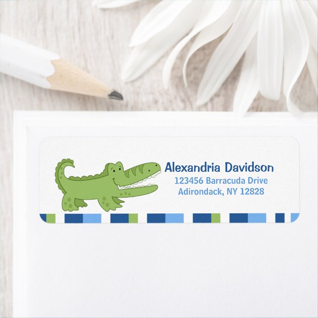 Benutzerdefinierte Adressenkennzeichnungen zuweise (Alligator Return Address Labels)