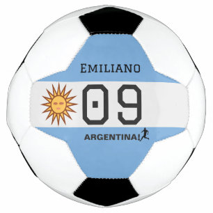 Benutzerdefinierte Albiceleste Sun Flag Athlet Gra Fußball