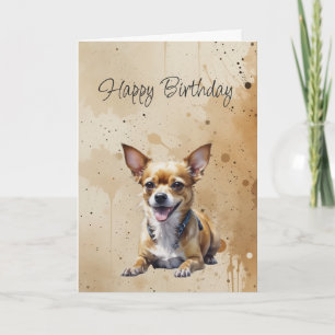 Benutzerdefinierte allgemeine Geburtstag Süße Chih Karte