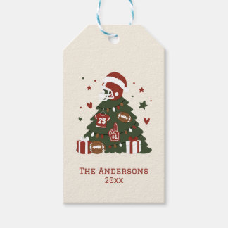 Benutzerdefinierte American Football Weihnachten Geschenkanhänger