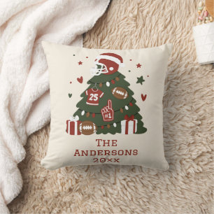 Benutzerdefinierte American Football Weihnachten Kissen