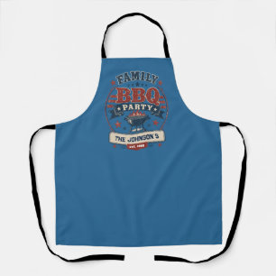 Benutzerdefinierte amerikanische Familien-BBQ-Part Schürze