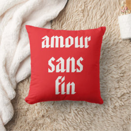 Benutzerdefinierte Amour Sans Fin (Endlose Liebe) Kissen