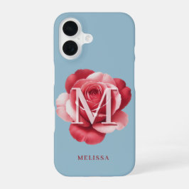 Benutzerdefinierte anfängliche Rose iPhone-Hülle | iPhone 16 Hülle
