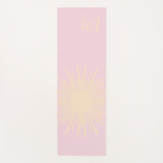 Benutzerdefinierte Anfangs-Sonne-Yogamatte Yogamatte (Vorderseite)