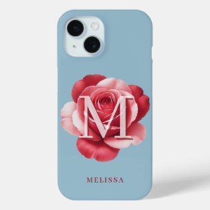 Benutzerdefinierte Anfangsbuchstabe-Rosen-iPhone-H Case-Mate iPhone Hülle