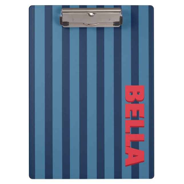 Benutzerdefinierte Anfangsbuchstaben Monogramm ges Klemmbrett (Vorderseite)