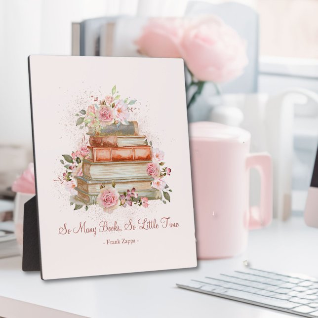 Benutzerdefinierte Angebotsbücher und Vintage Rosa Fotoplatte (In situ)