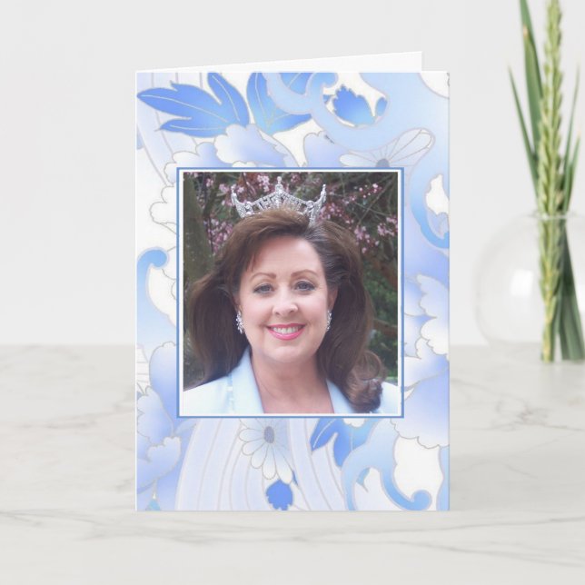 Benutzerdefinierte Ankündigung von Pageant Grußkar (Vorderseite)