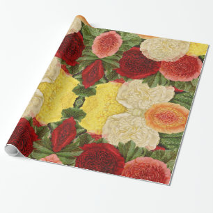 Benutzerdefinierte Antiquität Vintage rote weiße r Geschenkpapier