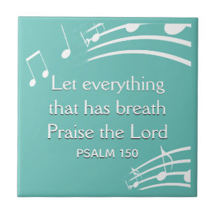 Benutzerdefinierte Aquamarine MUSIKNOTEN Fliese