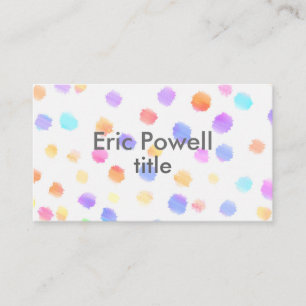 benutzerdefinierte Aquarell, moderne DesignVisiten Visitenkarte