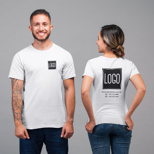 Benutzerdefinierte Arbeitskleidung mit Logo vorne  T-Shirt