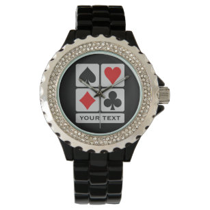 Benutzerdefinierte Armbanduhren des Kartenspielers