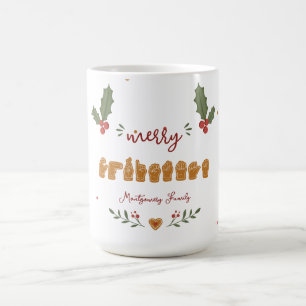 Benutzerdefinierte ASL Frohe Weihnachten Lebkuchen Kaffeetasse