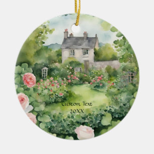 Benutzerdefinierte ästhetische Aquarell-Irische Do Keramik Ornament