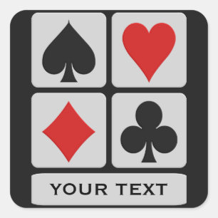 Benutzerdefinierte Aufkleber für Kartenspieler