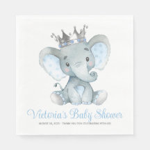 Benutzerdefinierte Baby Boy Elephant Baby Shower