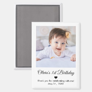 Benutzerdefinierte Baby-Foto-Personalisierte 1. Ge Magnet
