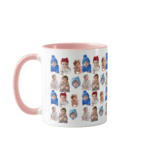 Benutzerdefinierte Baby-Gesicht-Tasse Baby 4 Fotos