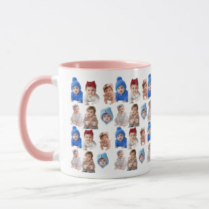 Benutzerdefinierte Baby-Gesicht-Tasse Baby 4 Fotos Tasse