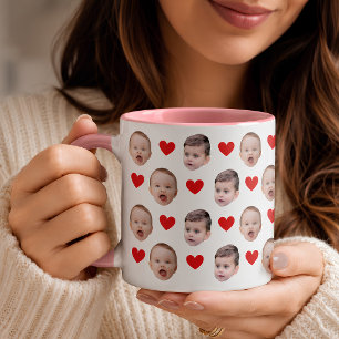 Benutzerdefinierte Baby-Gesichts-Foto-Tasse   Oma- Tasse