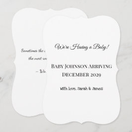 Benutzerdefinierte Baby-Revecard