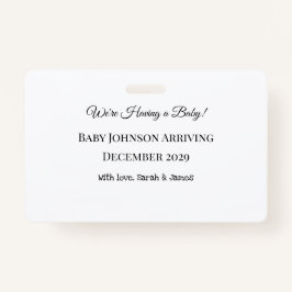 Benutzerdefinierte Baby-Revecard Ausweis