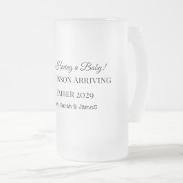 Benutzerdefinierte Baby-Revecard Mattglas Bierglas