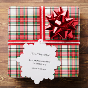 Benutzerdefinierte Baby-Revecard Ornament Karte