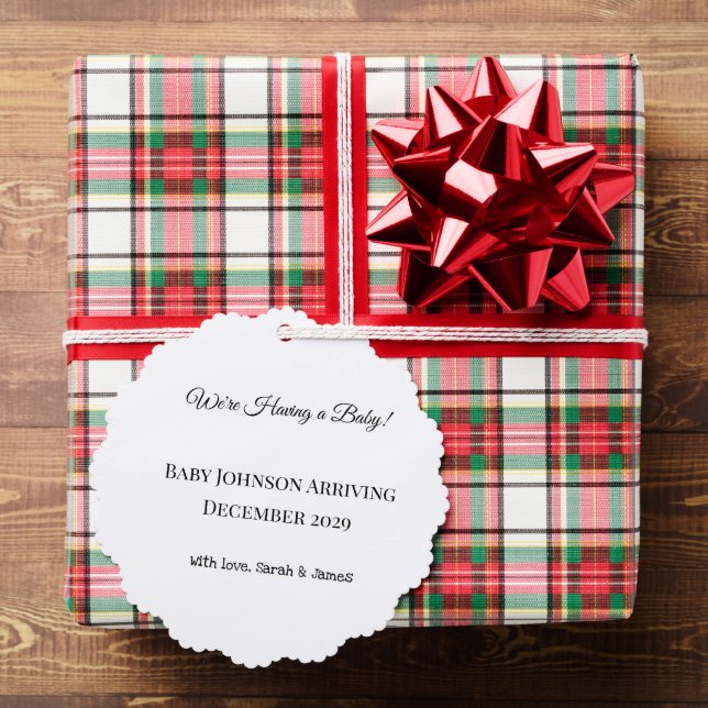 Benutzerdefinierte Baby-Revecard Ornament Karte (Insitu (Geschenk))