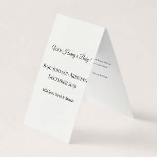Benutzerdefinierte Baby-Revecard Visitenkarten