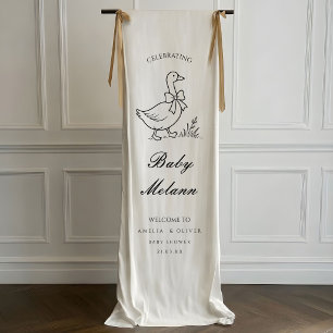 Benutzerdefinierte Baby Shower Hand gezeichnet alb Banner