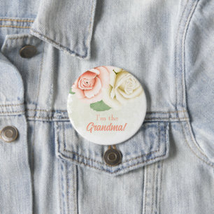 Benutzerdefinierte Baby Shower Party Ich bin die O Button