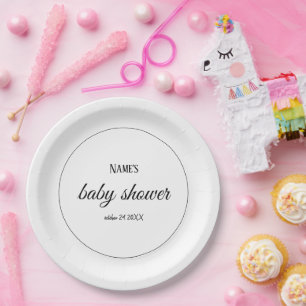 Benutzerdefinierte Baby Shower Teller für Jungen u