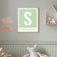 Benutzerdefinierte Babynamen-Nursery-Wanddekoratio