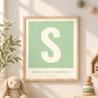 Benutzerdefinierte Babynamen-Nursery-Wanddekoratio
