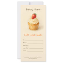 Benutzerdefinierte Bäckerei-Geschenkkarte