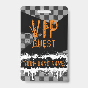 Benutzerdefinierte Band Merch VIP Lanyard Punk Roc Ausweis
