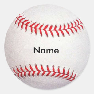 Benutzerdefinierte Baseball-Aufkleber Runder Aufkleber