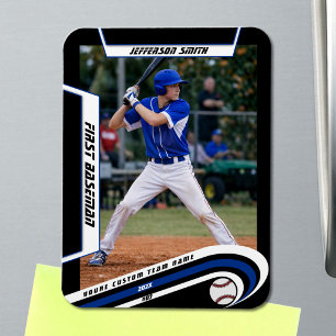 Benutzerdefinierte Baseball-Erinnerungen Lebendige Magnet