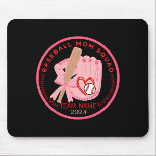Benutzerdefinierte Baseball-Mama-Squad Personalisi Mousepad