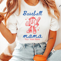 Benutzerdefinierte Baseball-Mama und Retro-Basebal
