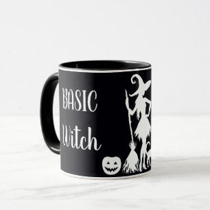Benutzerdefinierte BASIC HEXE mit Katze Lustiges G Tasse