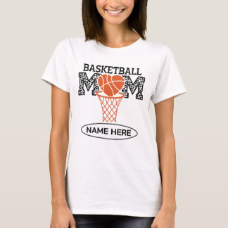 Benutzerdefinierte Basketball-Mutter  T-Shirt