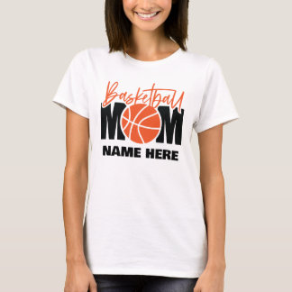 Benutzerdefinierte Basketball-Mutter  T-Shirt