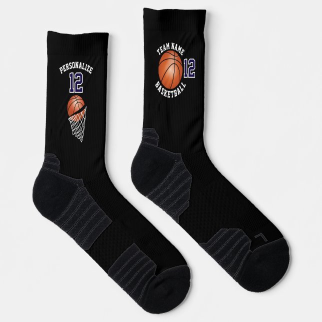 Benutzerdefinierte Basketball-Socken Socken (Rechts)