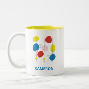 Benutzerdefinierte Bauhaus Geometrische Moderne Na Zweifarbige Tasse