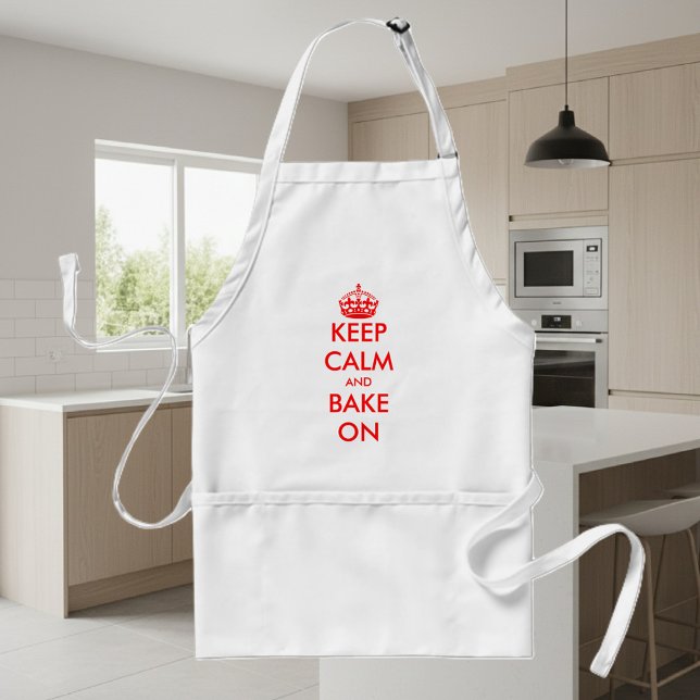 Benutzerdefinierte Behalten Calm-Schürze | Anpassb Schürze (Keep calm baking apron)