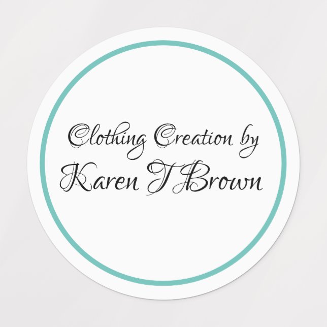 Benutzerdefinierte Bekleidungsmarken Etiketten (Design 1)